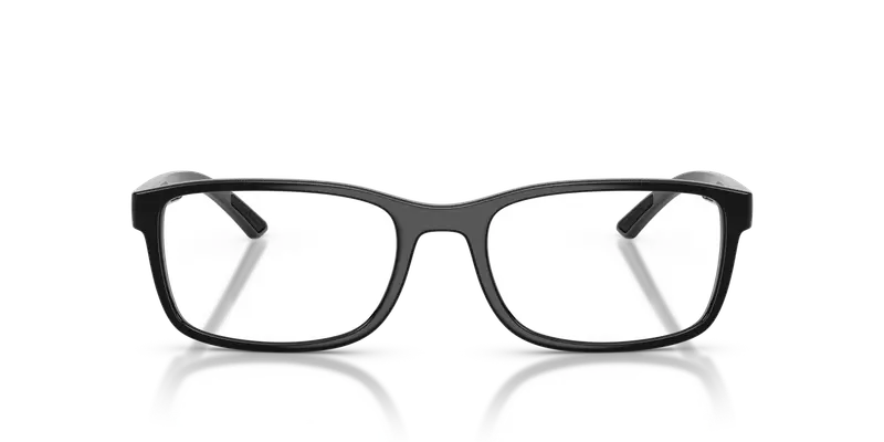 Prada Linea Rossa Uomo PS 06RV 1AB1O1 Montature da vista Iniettato Nero Trasparente Pillow Normale miniatura 2