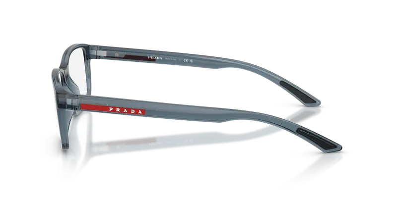 Prada Linea Rossa Uomo PS 06RV CZH1O1 Montature da vista Iniettato Blu Trasparente Pillow Normale miniatura 3
