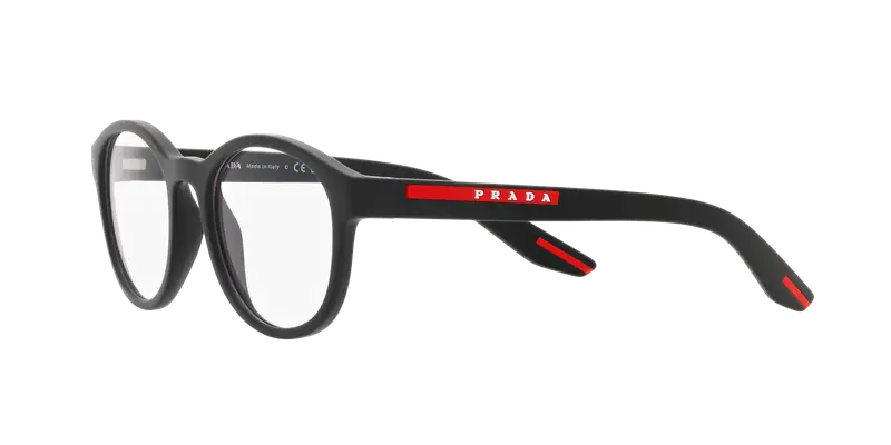 Prada Linea Rossa Uomo PS 07PV DG01O1 Montature da vista Nylon Nero Trasparente Pantos Normale miniatura 3