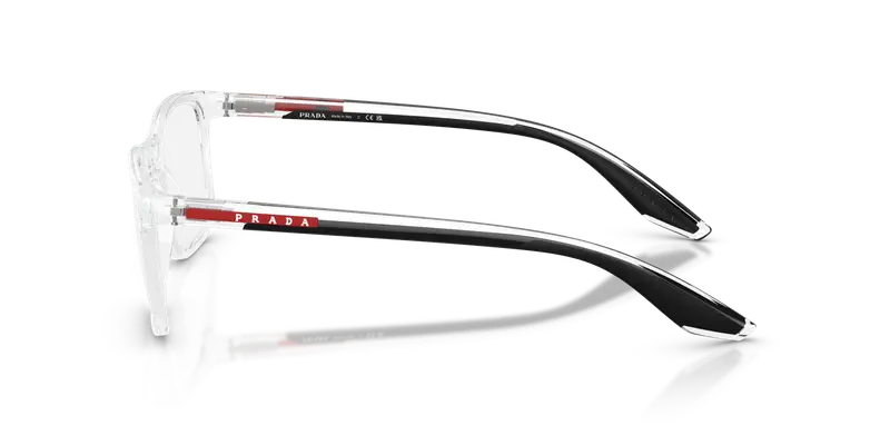 Prada Linea Rossa Uomo PS 08RV 2AZ1O1 Montature da vista Iniettato Trasparente Trasparente Pillow Normale miniatura 3