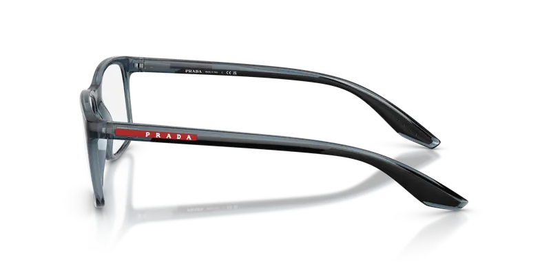 Prada Linea Rossa Uomo PS 08RV CZH1O1 Montature da vista Iniettato Blu Trasparente Pillow Normale miniatura 3