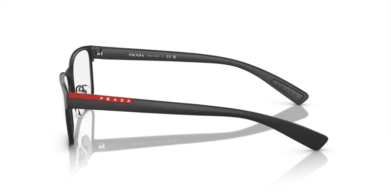 Prada Linea Rossa Uomo PS 50GV LIFESTYLE DG01O1 Montature da vista Metallo Nero Trasparente Squadrata Normale miniatura 3