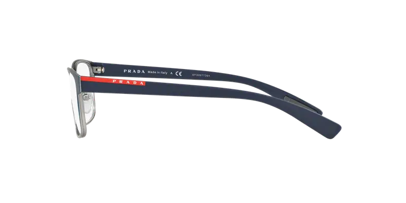 Prada Linea Rossa Uomo PS 50GV LIFESTYLE U6T1O1 Montature da vista Metallo Blu Trasparente Squadrata Normale miniatura 2