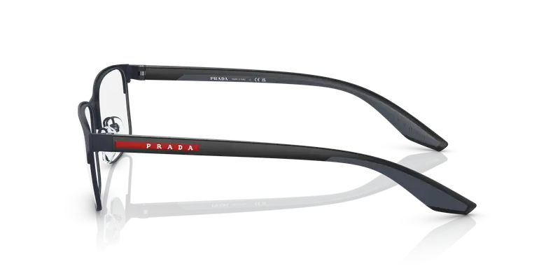Prada Linea Rossa Uomo PS 50PV TFY1O1 Montature da vista Acciaio Blu Trasparente Squadrata Normale miniatura 3