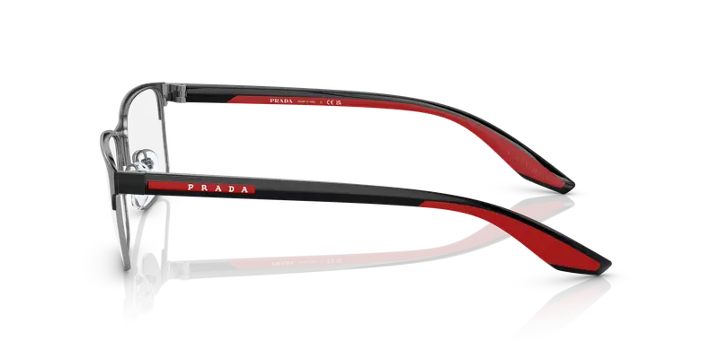Prada Linea Rossa Uomo PS 50PV YDC1O1 Montature da vista Metallo Nero Squadrata miniatura 3