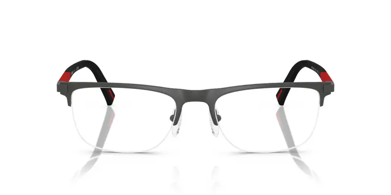 Uomo PS 50RV 06P1O1 Montature da vista Metallo Grigio Trasparente Pillow Normale miniatura 3