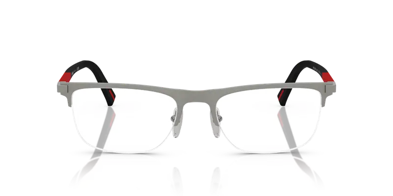 Prada Linea Rossa Uomo PS 50RV DHG1O1 Montature da vista Metallo Trasparente Pillow Normale miniatura 2