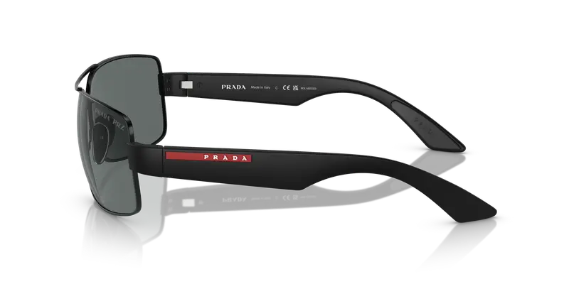 Prada Linea Rossa Occhiali da sole Uomo Grigio 858493 miniatura 3