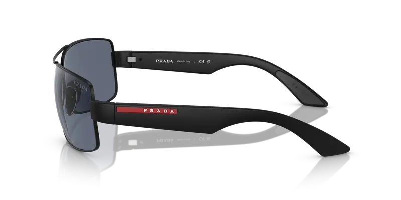 Prada Linea Rossa Occhiali da sole Uomo Blu 858495 miniatura 3