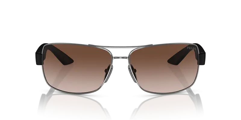 Prada Linea Rossa Occhiali da sole Uomo Grigio 858496 miniatura 2