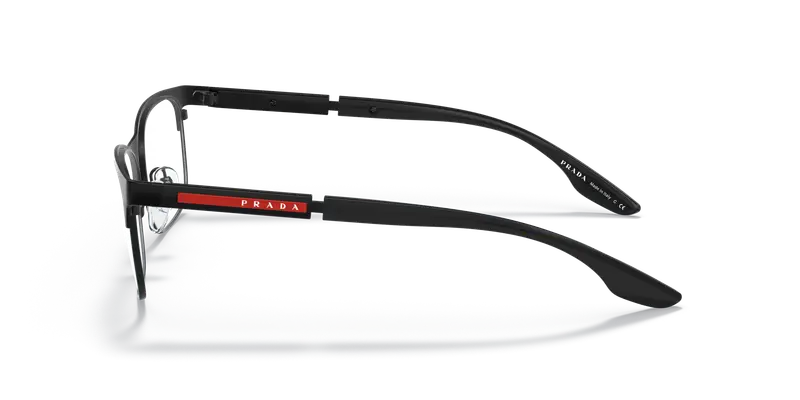 Prada Linea Rossa Uomo PS 52NV DG01O1 Montature da vista Metallo Nero Squadrata miniatura 3
