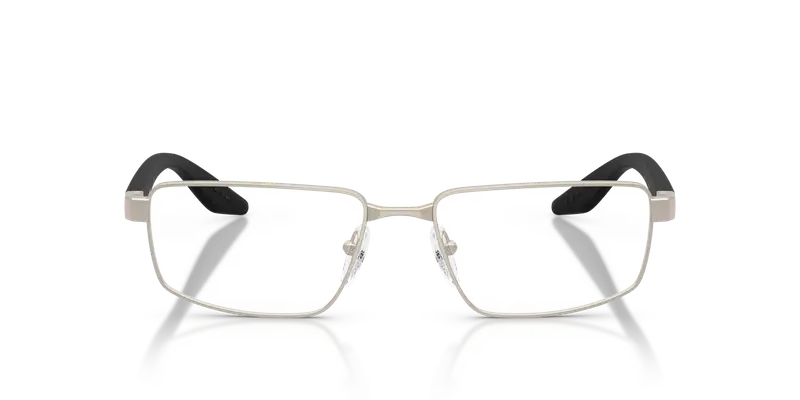 Prada Linea Rossa Uomo PS 52RV 18X1O1 Montature da vista Metallo Marrone Trasparente Squadrata Normale miniatura 2