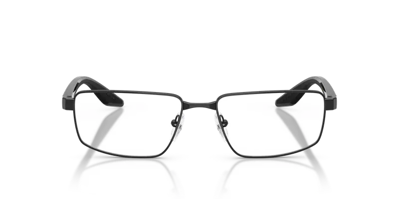 Prada Linea Rossa Uomo PS 52RV 1AB1O1 Montature da vista Metallo Nero Trasparente Squadrata Normale miniatura 2