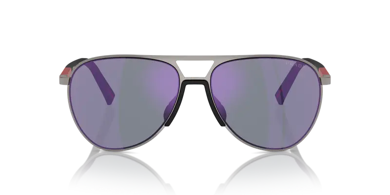 Prada Linea Rossa Occhiali da sole Uomo Blu 837516 miniatura 2