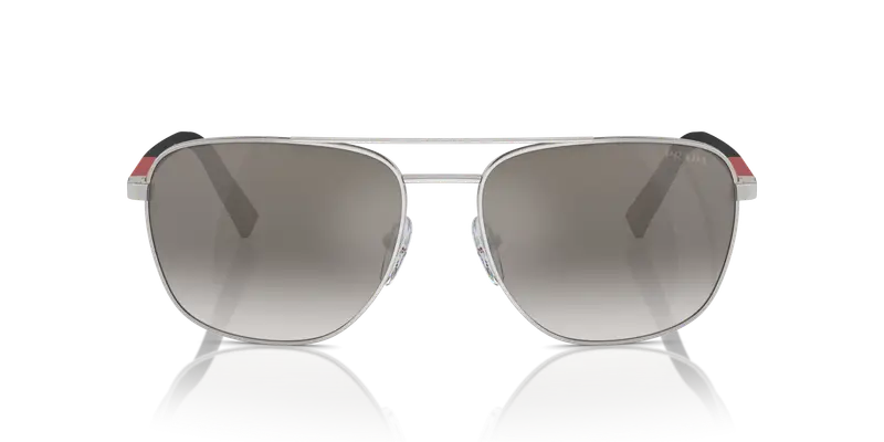 Prada Linea Rossa Occhiali da sole Uomo Argento 837518 miniatura 2