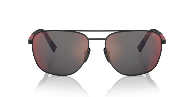 Prada Linea Rossa Occhiali da sole Uomo Grigio 837521 miniatura 2