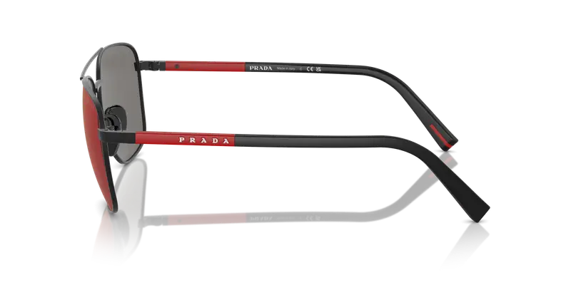 Prada Linea Rossa Occhiali da sole Uomo Grigio 837521 miniatura 3