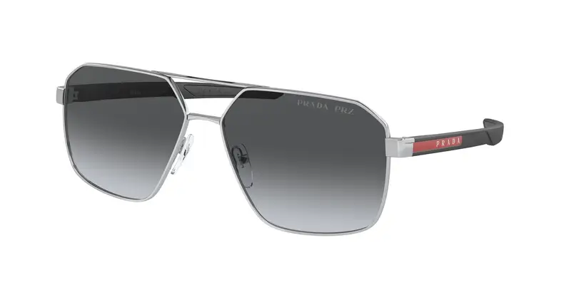 Prada Linea Rossa Occhiali da sole Uomo Grigio 856397