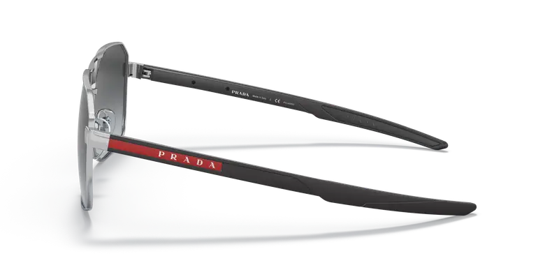 Prada Linea Rossa Occhiali da sole Uomo Argento 856397 miniatura 3