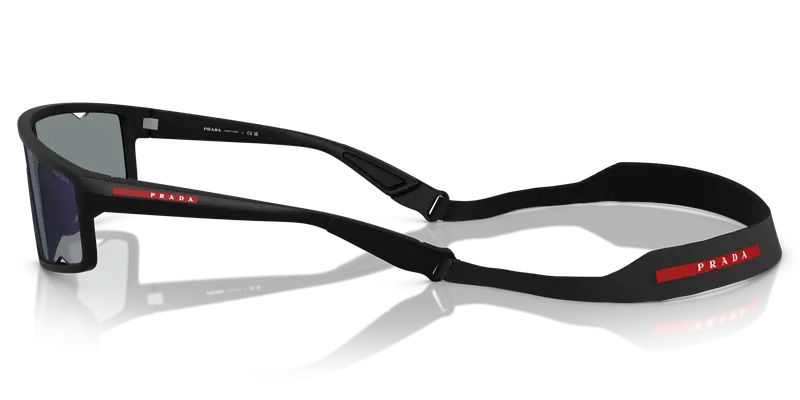 Prada Linea Rossa Occhiali da sole Uomo Blu 844976 miniatura 3