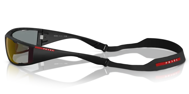 Prada Linea Rossa Occhiali da sole Uomo Blu 845019 miniatura 3