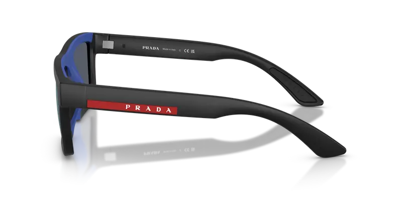 Prada Linea Rossa Occhiali da sole Uomo Blu 847637 miniatura 3