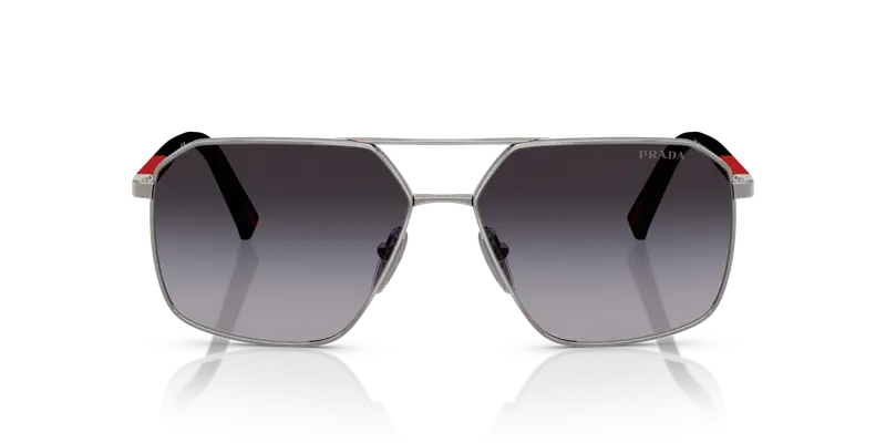 Prada Linea Rossa Occhiali da sole Uomo Grigio 845048 miniatura 2