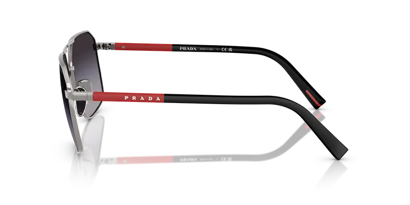 Prada Linea Rossa Occhiali da sole Uomo Grigio 845048 miniatura 3