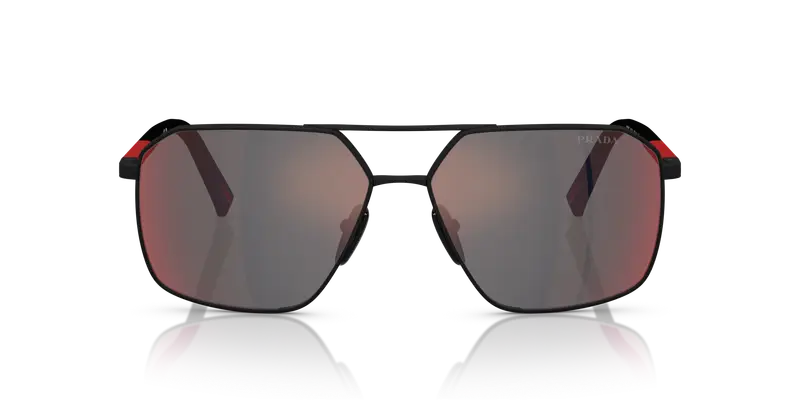 Prada Linea Rossa Occhiali da sole Uomo Grigio 845045 miniatura 2