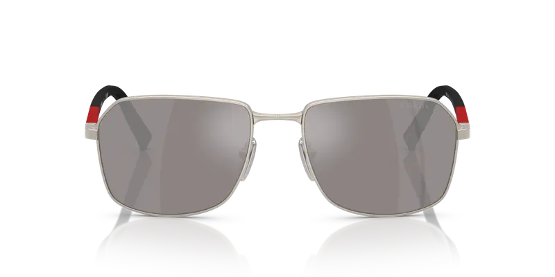 Prada Linea Rossa Occhiali da sole Uomo Argento 845052 miniatura 2