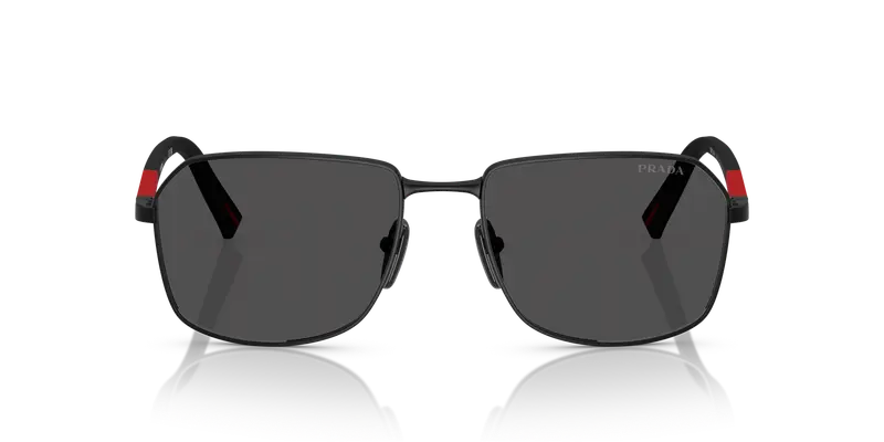 Prada Linea Rossa Occhiali da sole Uomo Grigio 845049 miniatura 2