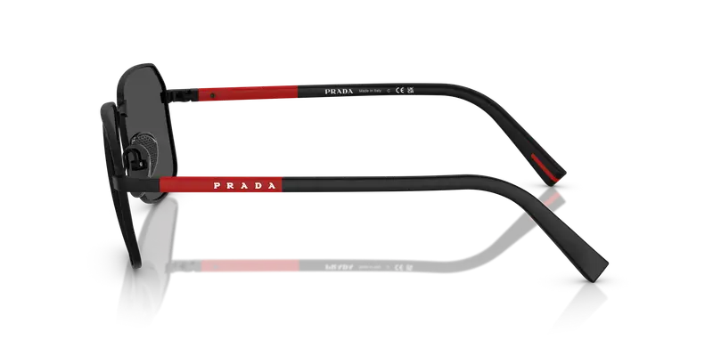 Prada Linea Rossa Occhiali da sole Uomo Grigio 845049 miniatura 3