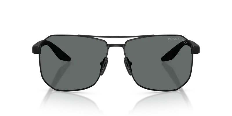 Prada Linea Rossa Occhiali da sole Uomo Grigio 847663 miniatura 2