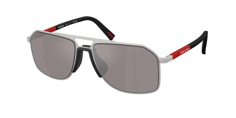 Prada Linea Rossa Occhiali da sole Uomo Argento 3377768
