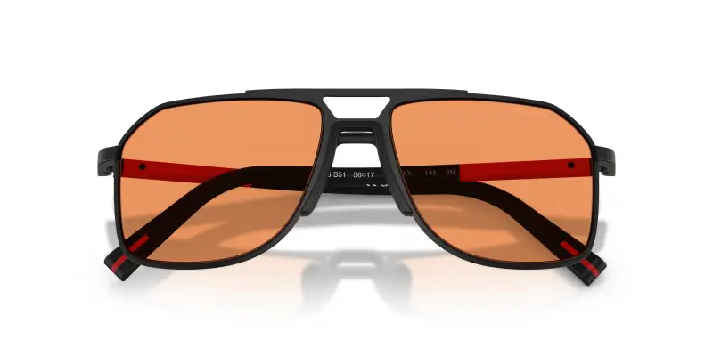 Prada Linea Rossa Occhiali da sole Uomo Arancione 3377809 miniatura 2