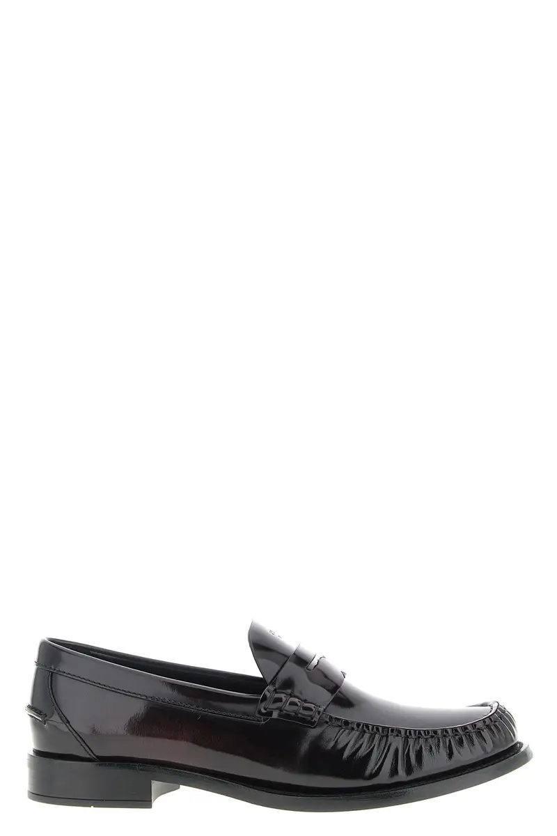 Mocassino Pelle Spazzolata Bordeaux