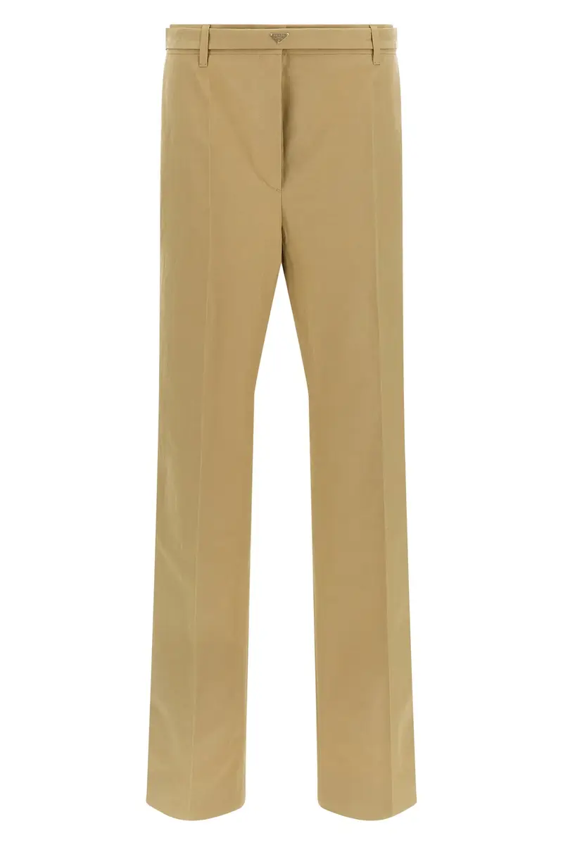 Pantalone Cotone Panama Old Beige