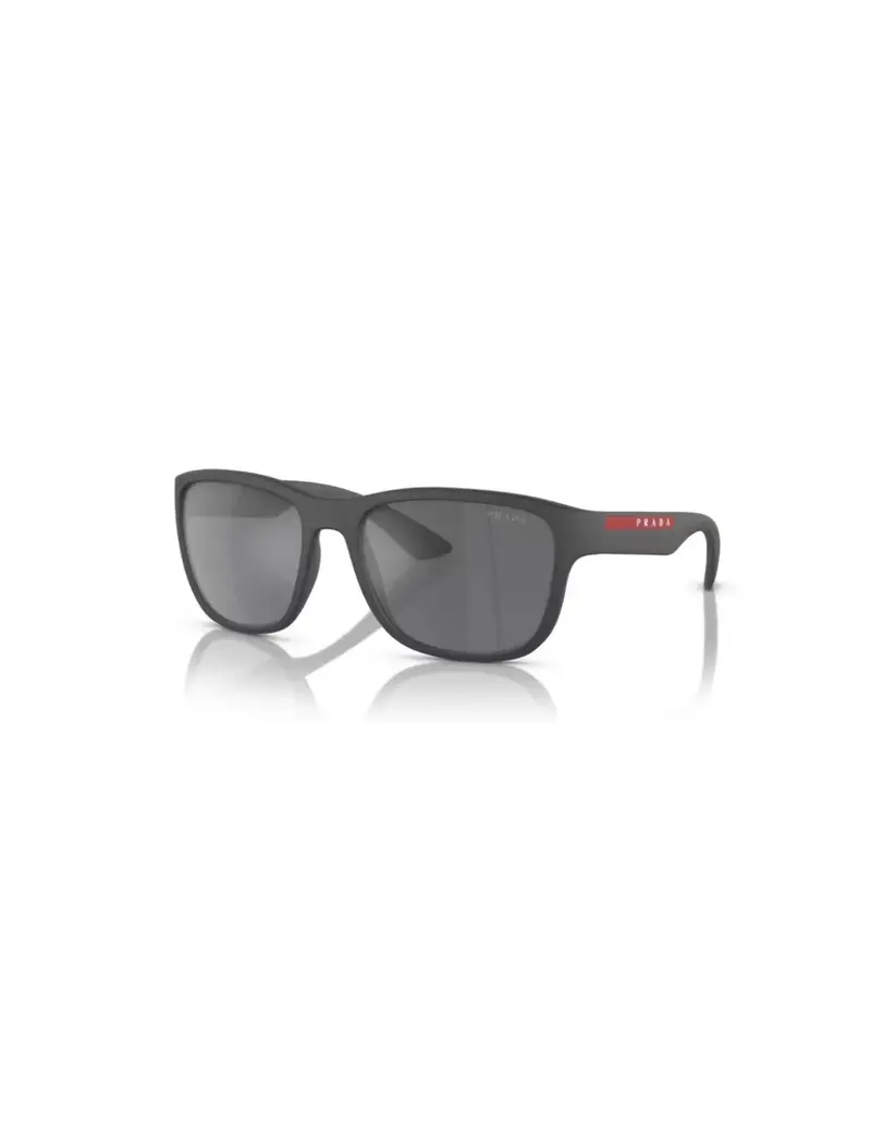SALDI Occhiali da sole PRADA Linea Rossa PS01US UFK5L0 Grey Rubber Grey Mirror Black 59