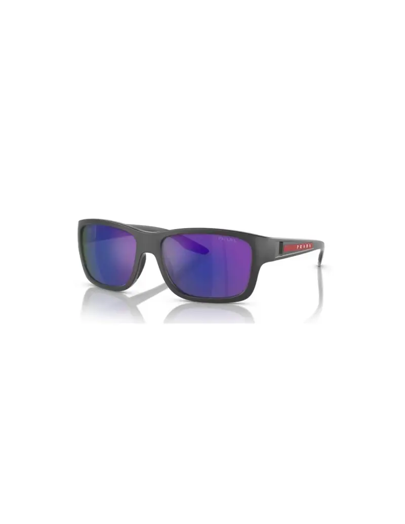 SALDI Occhiali da sole PRADA Linea Rossa PS01WS 11C05U Matte Grey Dark Blue Mirror Violet 59