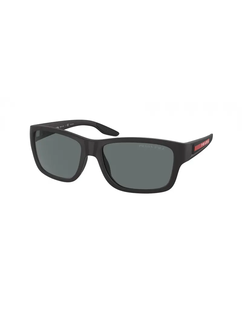 SALDI Occhiali da sole PRADA Linea Rossa PS01WV DG0-02G 59 Black Polarized