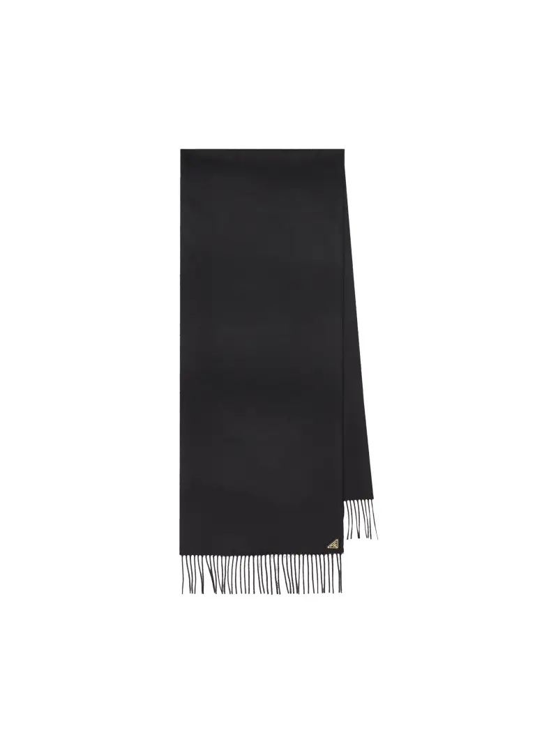 Sciarpa In Seta E Cashmere NERO