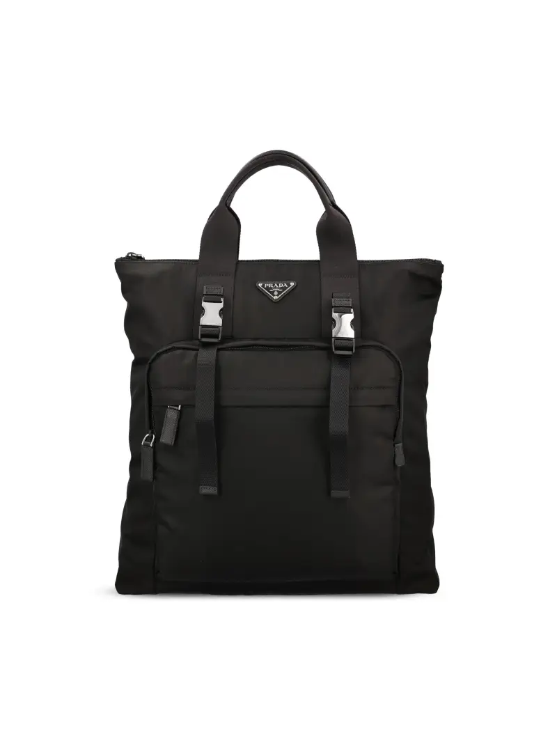 Shopping In Re-Nylon E Saffiano NERO