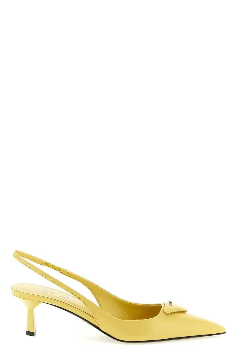 Slingback Logo Triangolo Giallo