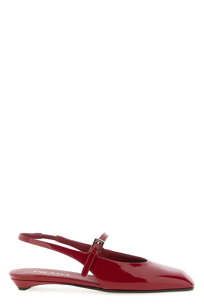 Slingback Vernice Rosso