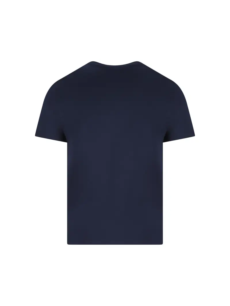 T-Shirt In Cotone BLU miniatura 2