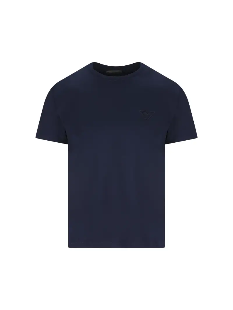 T-Shirt In Cotone BLU