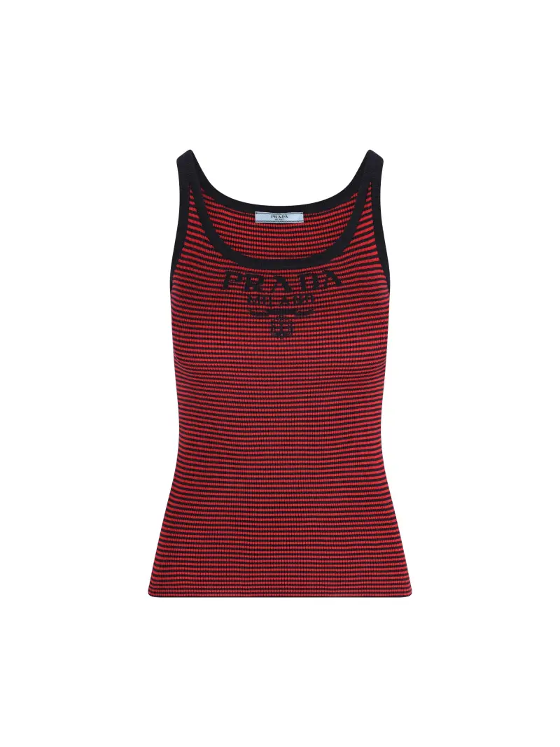 Top In Seta Riciclata ROSSO