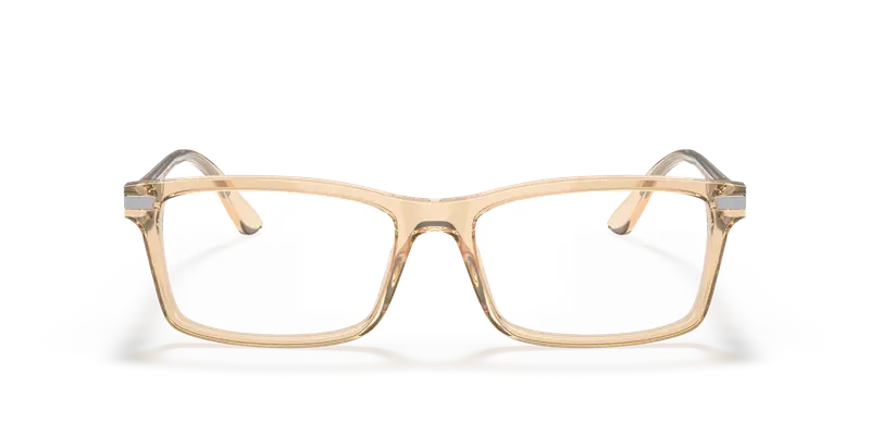 Prada Uomo PR 03YV 01N1O1 Montature da vista Plastica Trasparente marrone Squadrata miniatura 2