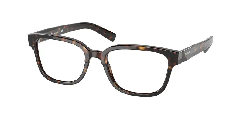Prada Uomo PR 04YV  2AU1O1 Montature da vista Acetato Tartaruga Trasparente Squadrata Normale
