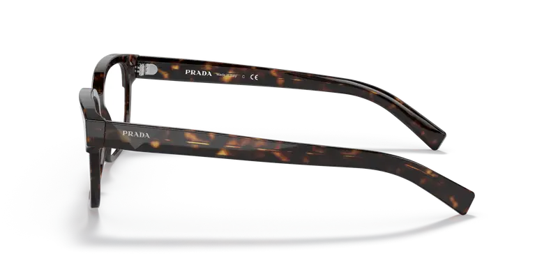 Prada Uomo PR 04YV 2AU1O1 Montature da vista Acetato Tartaruga Trasparente Squadrata Normale miniatura 3